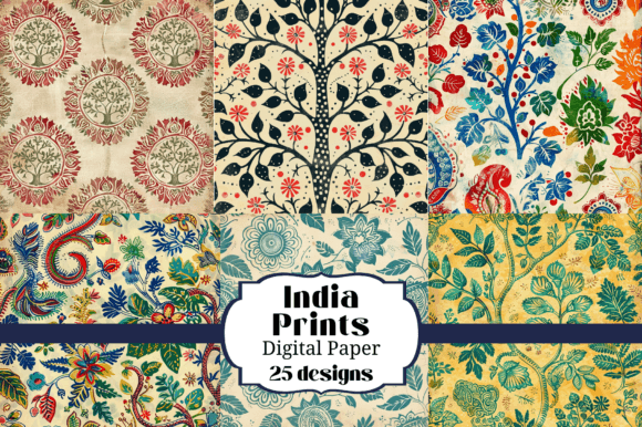 25 India Prints Seamless Backgrounds: Rich Patterns for Modern Projects