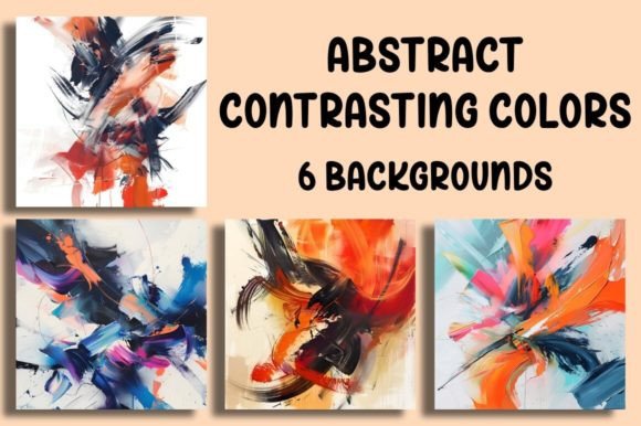 Abstract Contrasting Colors Backgrounds: A Designer's Toolkit