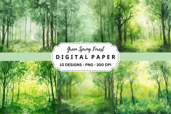 Capturing the Essence of Spring: The Versatility of Green Forest Backgrounds