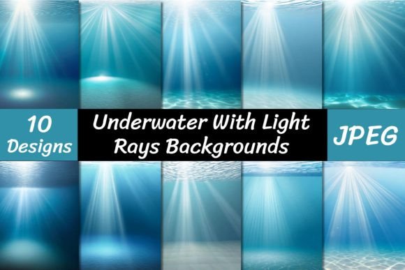 Dive Deep: Using Underwater Light Ray Backgrounds in Design