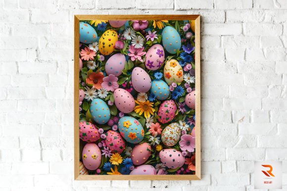 Easter Eggs & Flowers Backgrounds: Your New Go-To Design Asset