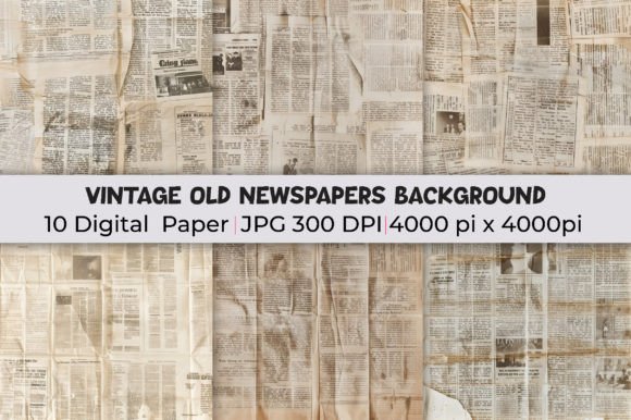 Elevate Your Brand with Authentic Vintage Old Newspapers Backgrounds