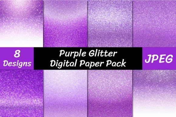 Elevate Your Designs with Stunning Purple Glitter Backgrounds