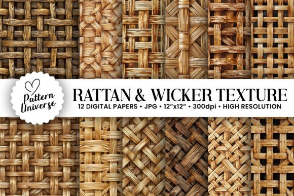 Embrace Natural Elegance: Rattan & Wicker Texture Backgrounds