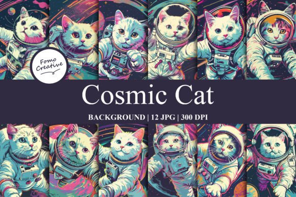 Exploring Cosmic Cat Backgrounds for Digital Design