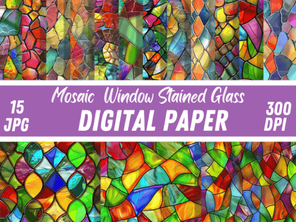 Exploring the Artistic Potential of Window Stained Glass Mosaic Backgrounds