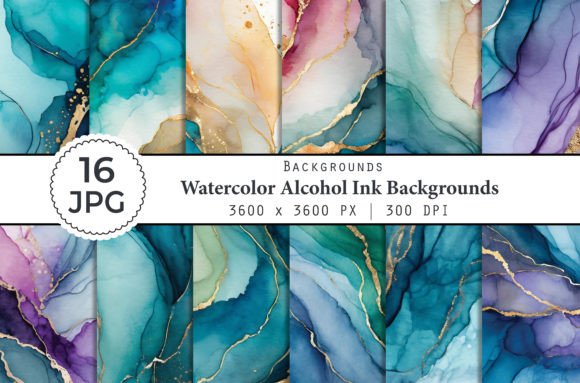 Exploring the Artistry of Watercolor Alcohol Ink Backgrounds