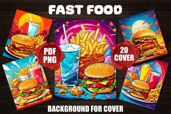 Fast Food Backgrounds for Covers: A Designer's Toolkit