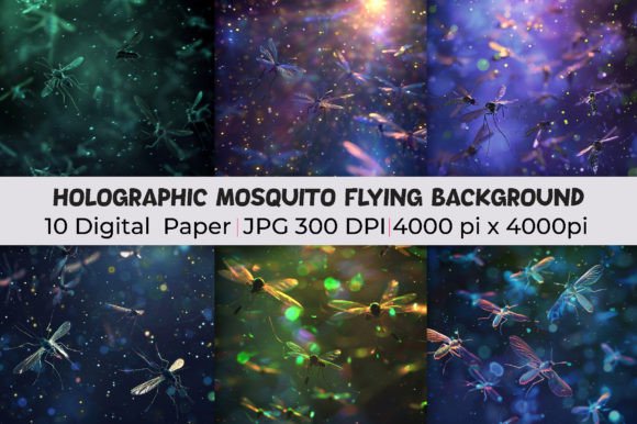 Holographic Mosquito Flying Backgrounds: A New Creative Dimension