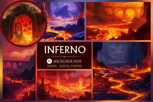Inferno - Backgrounds: A Deep Dive into Digital Darkness