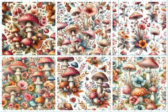 Mushroom Backgrounds: Enchanting Designs for Creative Projects
