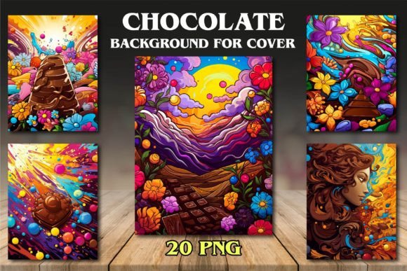Rich Chocolate Backgrounds for Your Coloring Book Covers