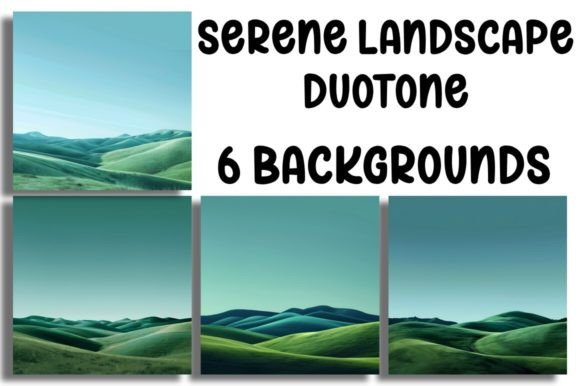 Serene Landscape Duotone Backgrounds: A Visual Escape