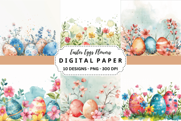 Spring Visuals: Unlocking Easter Eggs Flowers Backgrounds