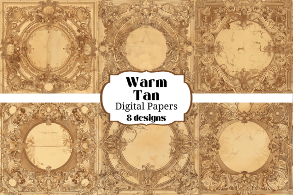 The Timeless Allure of Victorian Ornate Warm Tan Backgrounds