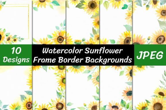 Watercolor Sunflower Frame Backgrounds: Creative Uses & Design Guide