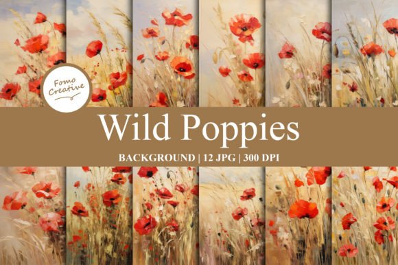 Wild Poppies Backgrounds: A Burst of Nature for Your Projects